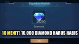 DI SURUH NGABISIN 10.000 DIAMOND DALAM 10 MENIT !! TOLONG !!!!