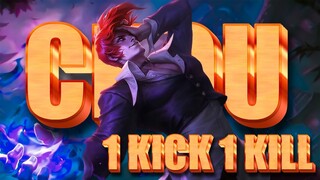 TOP GLOBAL CHOU  2022 BUILD 1KICK 1KILL  | CHOU NEW META GAMEPLAY | RMD | MLBB