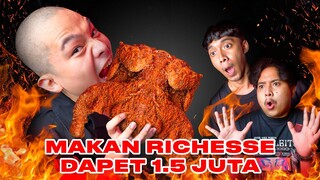 CHALLENGE EDITOR RANDOM! MUKBANG 1 EKOR AYAM RICHEESE LVL 5!!