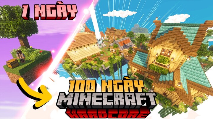 100 Ngày Minecraft Skyblock 1.18 Sinh Tồn Siêu Khó !!