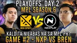 NXP SOLID VS BREN ESPORTS [Game 2] | MPL-PH Season 6 Playoffs Day 2
