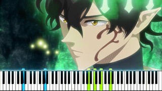 ブラッククローバー / Black Clover OP 7 - "JUSTadICE" (Synthesia Piano Tutorial - ピアノ)