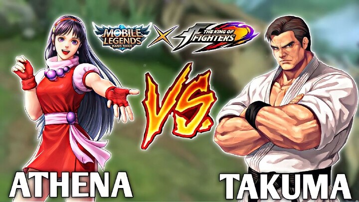 THE KING OF FIGTHERS X MOBILE LEGENDS | ATHENA V.S TAKUMA ( 4K Resolution )