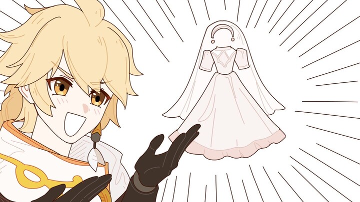 How to make Zhongli wear a wedding dress