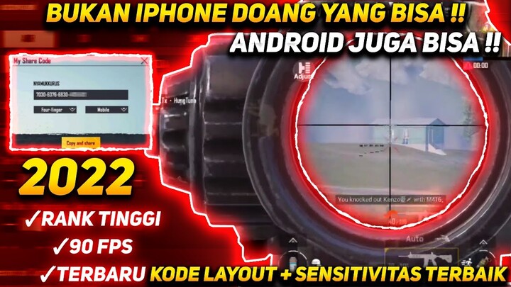 TERBARU 2022 !! SENSITIVITAS PUBG MOBILE TERBAIK NO RECOIL UNTUK ANDROID DAN KODE LAYOUT 4 JARI