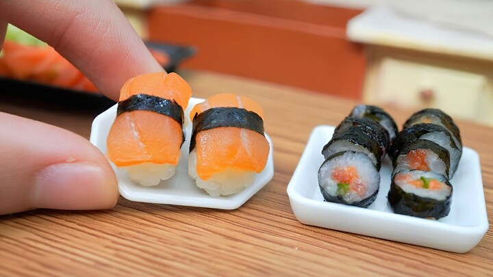 Miniature Japanese Sushi - How To Cook Mini Food