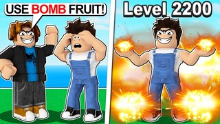 FANS CHALLANGED ME TO GET MAX LEVEL WITH THE BOMB FRUIT!