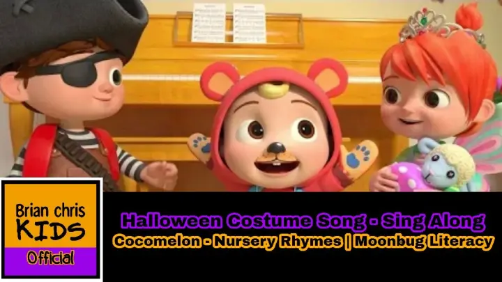 Halloween Costume Song - Sing Along | Cocomelon - Nursery Rhymes | Moonbug Literacy