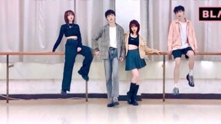 Dua orang membentuk satu tim! Lagu baru Blackpink Lovesick Girls Sweet A double practice room cover 