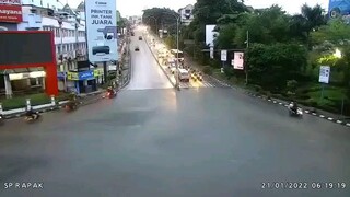 kecelakaan beruntun di balikpapan