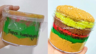 [DIY]Unpleasant unboxing of slime product which looks like a hamburger