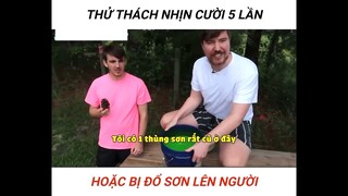 Thử thách nhịn cười hoặc bị đổ sơn lên người part 5  #giaitri
