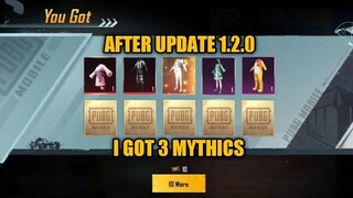 After Update 1.2.0 is LUCKY 🔥 I got 3 Mythics | Best Luck Crate Opening PUBG Mobile KR