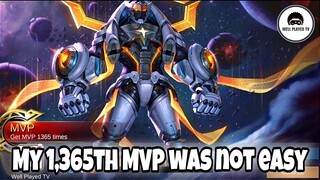 MY 1,365th MVP WAS NOT EASY | Gatotkaca Gameplay