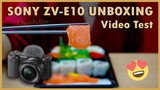 Sony ZV-E10 Unboxing and Video Test - My Very First Mirrorless Camera For My Food Content