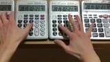 Play "Senbonzakura" with four calculators