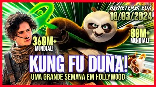 KUNG FU PANDA 4 ASSUME A LIDERANÇA, MAS DUNA 2 CRUZA US$360M MUNDIAIS! (BILHETERIA)