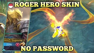 Script Skin Roger Custom Hero Full Effects | No Password - Mobile Legends