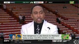 ESPN's Stephen A. Smith "breaks down" how dangerous is Luka Doncic to Golden State Warriors