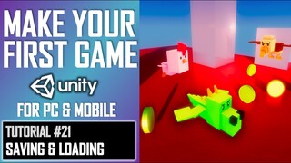 HOW TO MAKE YOUR FIRST GAME IN UNITY ★ #21 -SAVING & LOADING ★ LESSON TUTORIAL ★ JIMMY VEGAS