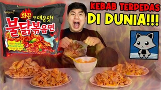 Gua Makan KEBAB SAMYANG  PEDAS 1 BOTOL PENUH!! - Hukuman Karna Rakun Party Rilisnya Lama