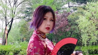 [Duomu]♥︎Sườn xám hoa đào♥︎Lần đầu tiên hãy thử đôi giày cao gót nhọn 8 cm phong cách Trung Hoa/Cửu 