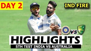 Australia vs India Highlights 5th Test Match Day 2 2025