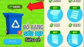 Play together update đồ trang trí hệ băng tuyết, thử mua và tái chế đổi mầm kiếm kim cương