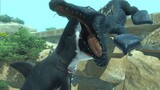 Jurassic world VS Meg & aquatic animals - Animal Revolt Battle Simulator