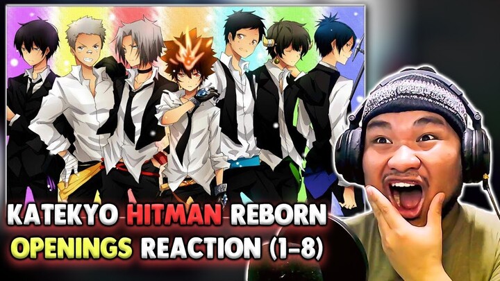 Reacting to ALL Katekyo Hitman Reborn Openings (1-8) 🔥🔥 | Anime Opening Reaction