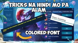 TRICKS NA HINDI MO PA ALAM SA MOBILE LEGENDS | +EVENT TRICKS