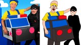 Police Car & Fire Truck | D Billions Kids Songs |||  troll..i don't draw