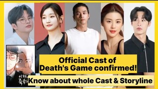 Death's game Star Studded Cast | Storyline | Webtoon based k drama