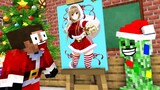 Monster School : BABY MONSTERS CHRISTMAS DRAWING CHALLENGE ALL EPISODE - Minecraft Animation