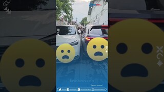 Momen Mobil HRV Berpapasan Dengan Sejenisnya di Jalan Sempit, Yang Lihat Auto Tahan Nafas