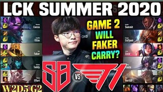 SandBox Gaming vs SKT T1 Game 2 Highlights LCK Summer W2D5 | SB vs T1