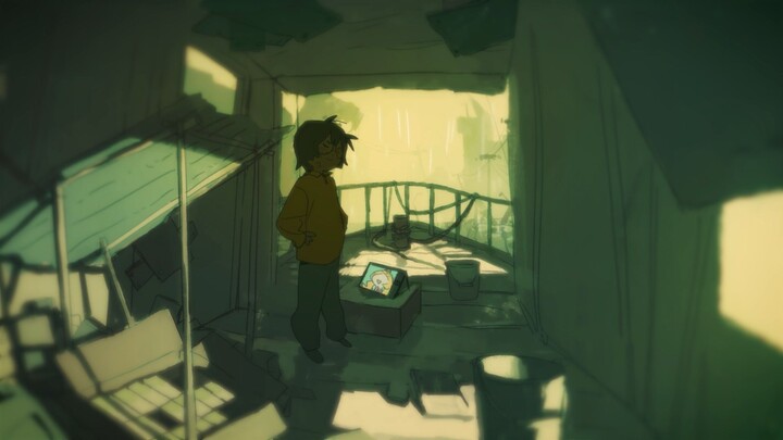 Freshman animation final assignment "Towards the exit of the rain"