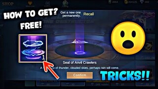 TRICKS TO GET SEA OF ANVIL CRAWLERS FOR EASILY! | TRICKS! | Mobile Legends 2020