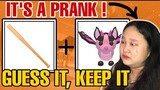 GUESS THE PET CHALLENGE IN ADOPT ME *GUESS IT KEEP IT 😲* (PRANK TIME)