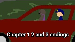 Piggy Chapter 1 2 and 3 New True Endings Scenes - Stickman Animation