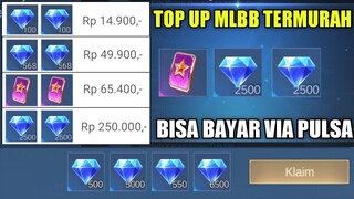 TOP UP DIAMOND MOBILE LEGENDS TERMURAH!! BISA BELI SKIN, STARLIGHT, DAN BISA BAYAR PAKAI PULSA