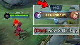 HOW TO GET LEGENDARY IN 4MINS WITH THIS BUILD (EASY 24 KILLS) | MLBB