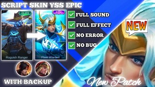 Script Skin YSS Epic Fleet Warden No Password With Backup New Patch MLBB