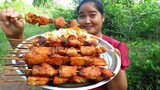 Yummy Cooking roasted pig BBQ recipe & My Cooking skill