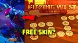 FREE SKIN EVENT BLAZING WEST EVENT IN MOBILE LEGENDS 🟢 MLBB
