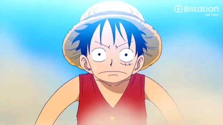 Momen lucu luffy di alabasta