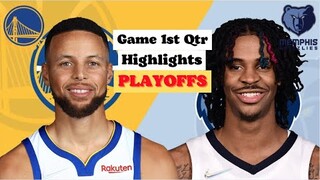 Golden Warriors vs Memphis Grizzlies 1st Qtr Game 2 Highlights  | May 3 | 2022 NBA Season