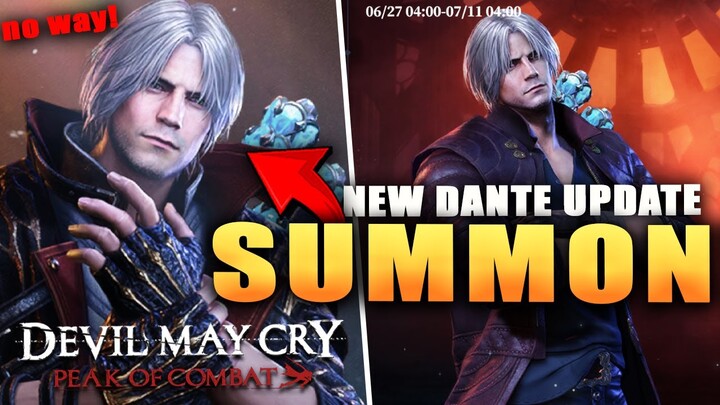 PEERLESS LEGEND DANTE UPDATE FULL GUIDE & F2P 50/50 SUMMONS! (Devil May Cry: Peak of Combat)