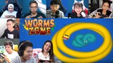 Reaksi ACI GameSpot & Ani Nurhayani MELILIT CACING LAWAN SAMPAI MATI!!! | Worms Zone Indonesia