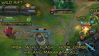 Wild Rift: INSANE FLASH HOOK COMBO Blitzcrank Gameplay - LoL Mobile Vikings